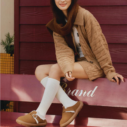 【尺码偏小！拍大一码！】逸茉 豆包勃肯全包棉鞋/半跟棉拖鞋 IM2553 /IM2552 居家出行两用，抗折耐穿不易变形；全新升级软支撑，高弹减震；可拆洗毛绒鞋垫；轻盈平底，步履平稳舒适 商品图6