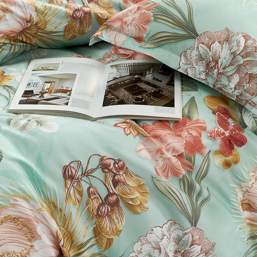 富安娜(FUANNA) 磨毛四件套-花漾年华 商品图2