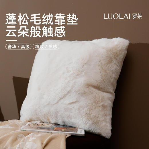 罗莱软装 糯米大福抱枕 米白 50*50cm 商品图0
