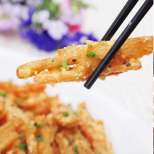 爱唐扬芝麻藕条300g整箱藕棒油炸干煸小吃冷冻半成品商用食材(顺丰发货) 商品图2