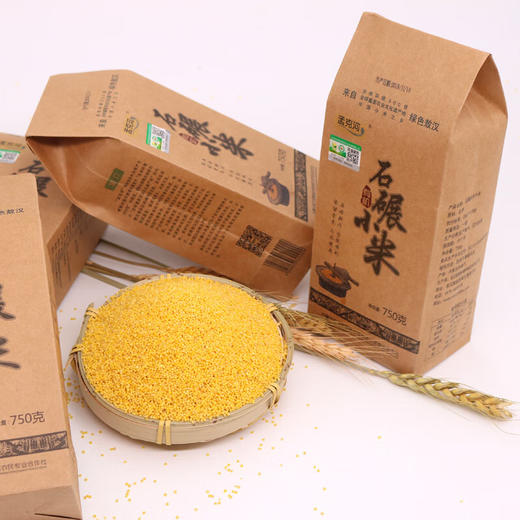 孟克河 有机纯石碾子小米3kg（750g*4） 商品图1