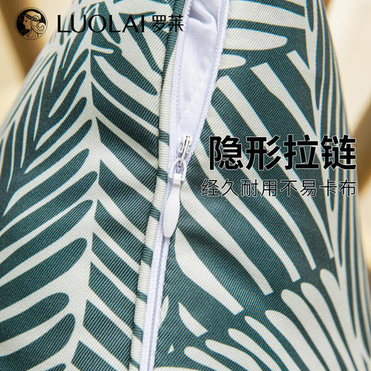 罗莱软装 野影抱枕古典绿 45*45cm 商品图3