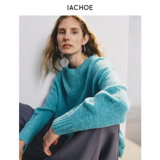 棉仓3661505009-蒂芙尼蓝毛衣 商品图2