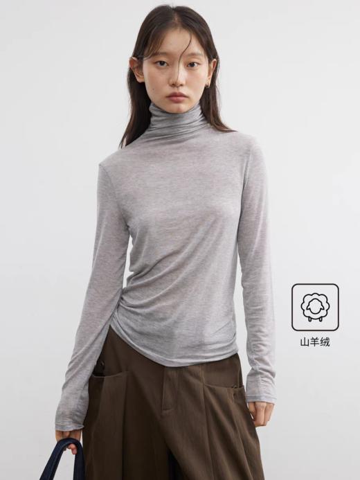 步履不停/5C16098C/纯色长袖高领打底衫 商品图0