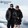 【高密抗风 大朵鹅绒 石墨烯内里】罗宾汉黑色金标男女短款鹅绒羽绒服（R038Y51023） 商品缩略图2