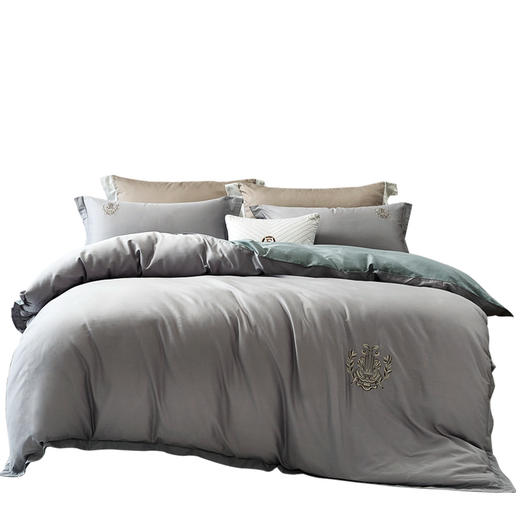 富安娜(FUANNA) 素绣床单四件套/云端·雅韵 商品图2