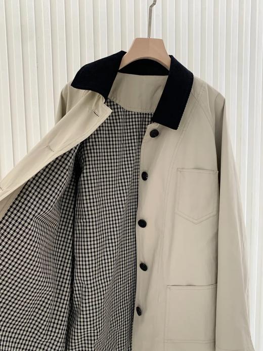 D110614巴恩风高密斜纹棉都市休闲夹克外套 商品图12