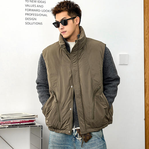 徐太浪【多口袋 拉链设计】羽绒马甲男冬季2025新款无袖坎肩马夹 商品图1