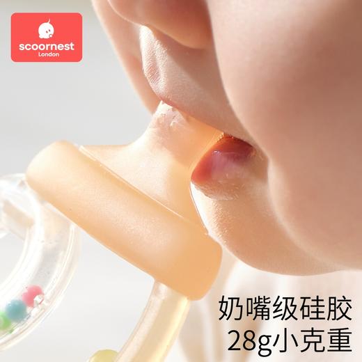 科巢手摇铃牙胶婴儿玩具0到6个月以上宝宝新生儿可啃咬硅胶小月龄 商品图3