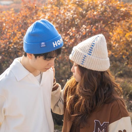 一份心意：“希望HOPE”蓝色毛线帽 商品图6