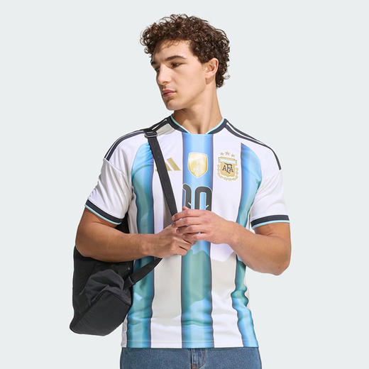小李子ADIDAS阿迪达斯2026世界杯阿根廷主场球迷版短袖球衣JM8396 商品图3