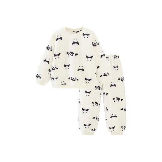 【净电绒】迷你巴拉冬季儿童双面绒家居服宝宝保暖厚款睡衣 商品图4