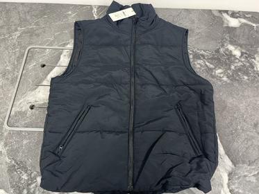 瑕疵Calvin Klein/CK 男士保暖刺绣小标立领绗缝拉链双口袋棉服马甲