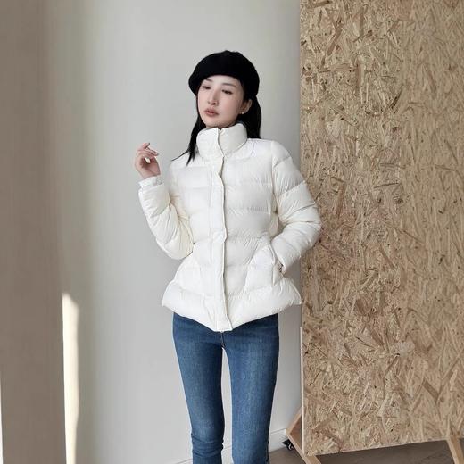 江南同款羽绒服！2025女款短款小个子修身加厚立领90白鸭绒外套！ 商品图1
