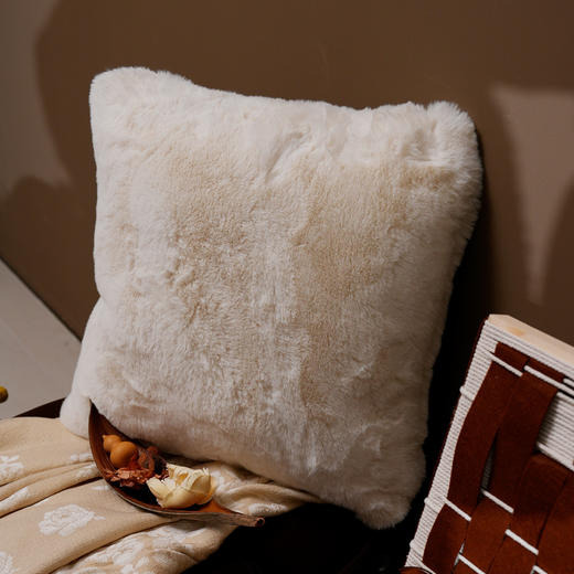 罗莱软装 糯米大福抱枕 米白 50*50cm 商品图2