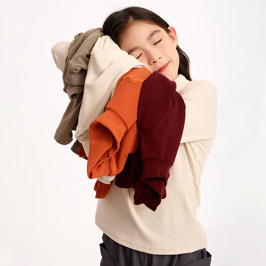 7-15天发货龙之涵 亲子款7A抗菌抓绒热皮肌底衣 中大童秋冬新款打底 可外穿可内搭 婴幼儿A类标准 商品图10