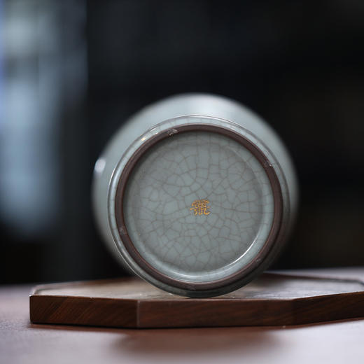 问鼎官窑宋青金标花觚尊（缺货） 商品图3