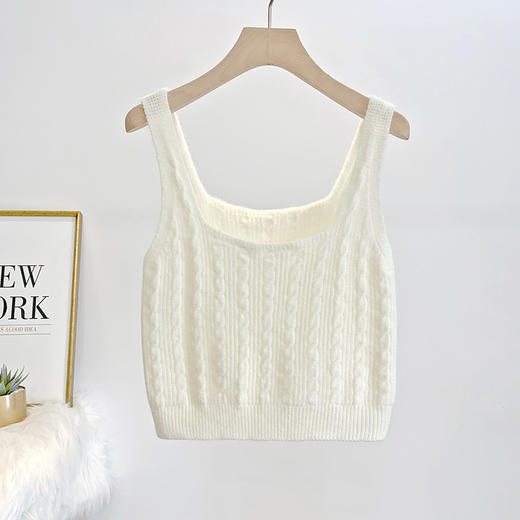 【YW】无忧购【甄选】日系叠穿修身外搭针织小吊带马甲背心 （截单后3-5天发货） 商品图8