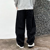 徐太浪【褶皱感 加绒加厚】大码哈伦裤男春秋宽松百搭纯色休闲裤 商品缩略图1