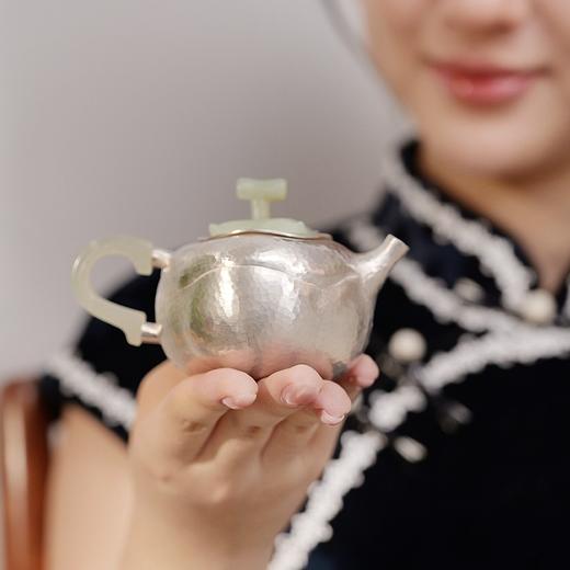 事事如意纯银泡茶壶 商品图3