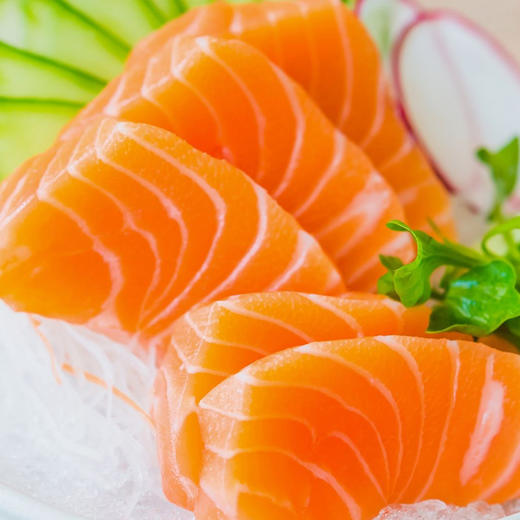 【润荇渔市200-100】进口新西兰帝王鲑冰鲜刺身切片 100g（气调盒） 深海高蛋白鱼油能量补充 商品图1