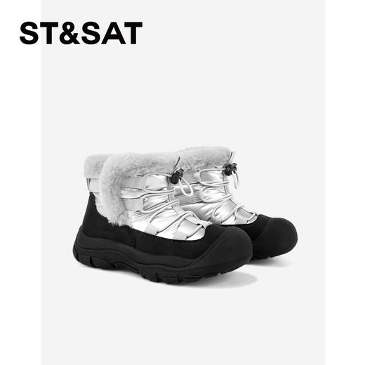 【童鞋】星期六户外防滑厚绒保暖男女童雪地靴SSD4198L38 商品图1