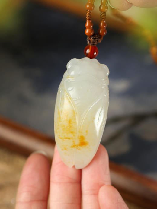 一鸣惊人|和田玉籽料吊坠（孤品） 商品图3