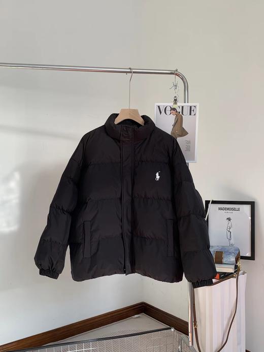 D110626精典连帽拉链可拆卸小马刺绣羽绒服男女同款 商品图11