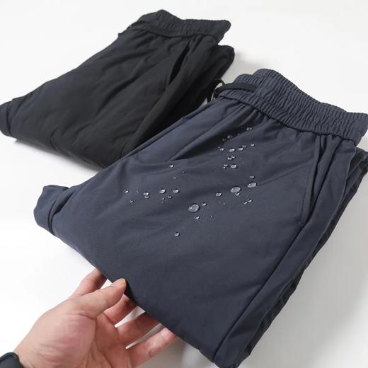 D110602秋冬白鸭绒压胶防风保暖男士松紧腰防水羽绒裤长裤 商品图8