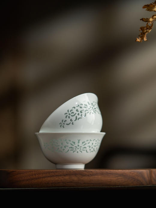 富玉 |  富玉陶瓷景德镇玲珑茶杯平安喜乐玲珑茶杯 商品图2