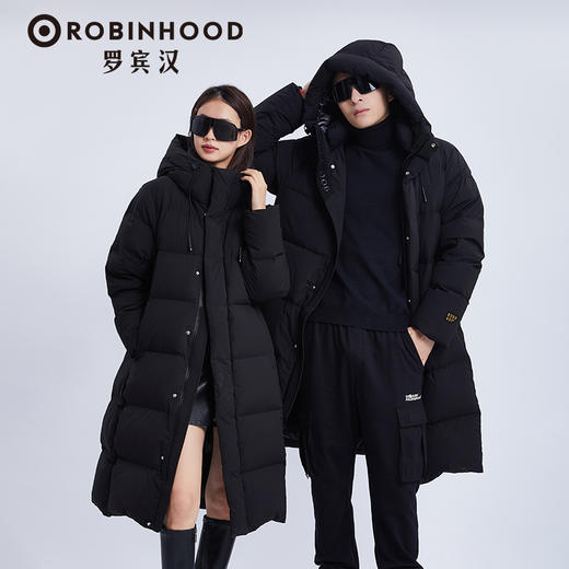 黑钻长款鹅绒羽绒服 蓄热内里芯片科技 商品图1