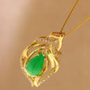 【双十一专供】18K金阳绿翡翠吊坠 送银镀金素链 JY 商品缩略图3