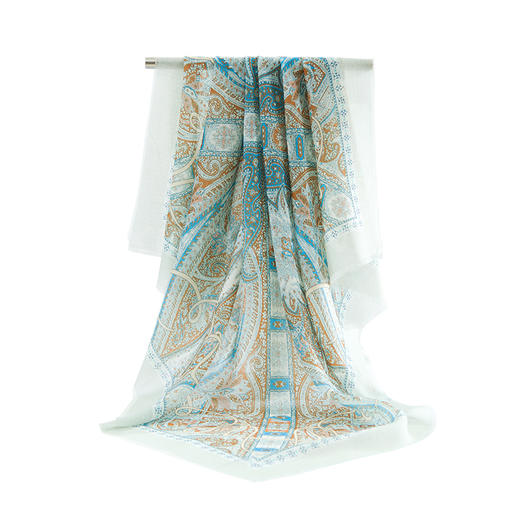 鑫缘 高端精纺羊毛斜纹方巾 GD0021 商品图7