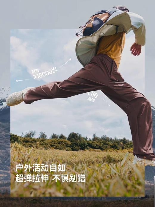 蕉下男士高暖伞兵软壳裤ST740秋冬降落伞裤保暖裤子 商品图3