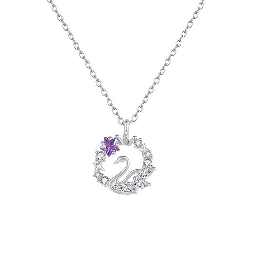 【逐梦天鹅】S925纯银繁星星星项链【YXS-A4766】 商品图4