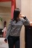花痴私服好物分享 经典气质休闲条纹海魂衫！休闲包容松弛感十足，时髦显年轻！双面织超密面料，17%山羊绒混纺上身特别软糯，0扎感，之&禾同源代工厂出品！一件舒服、保暖、显瘦又不费心思搭配的搭配神器 商品缩略图2