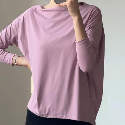 【特价】裸感宽松透气健身/普拉提瑜伽长袖T恤 商品图10