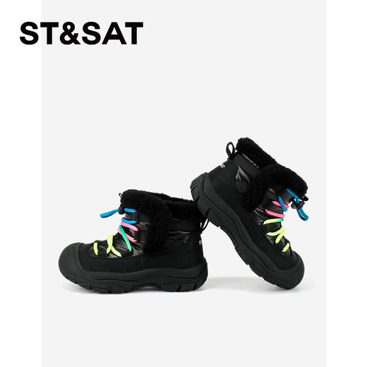 【童鞋】星期六户外防滑厚绒保暖男女童雪地靴SSD4198L38 商品图9