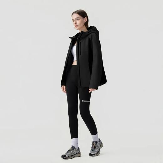 D110615新款女士鹅绒修身冲锋衣工装连帽羽绒服 商品图6