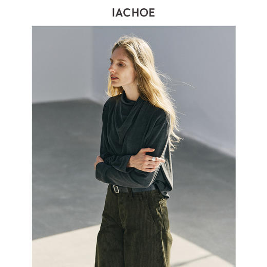 棉仓3621501021-荡领打底T恤 商品图2