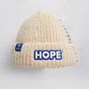 一份心意：“希望HOPE”米白毛线帽 商品缩略图1