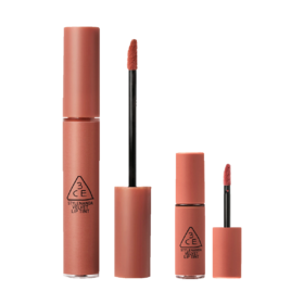 6942125289127  三熹玉3CE  【丝绒2支装】爆款唇釉红梨砖红豆沙奶茶橘持久唇彩口红女生礼物【#奶茶色 4g+1.5g】