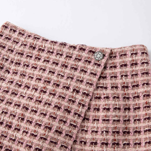 HERLIAN 2025冬季新款侧边开叉小香风短裙 商品图2