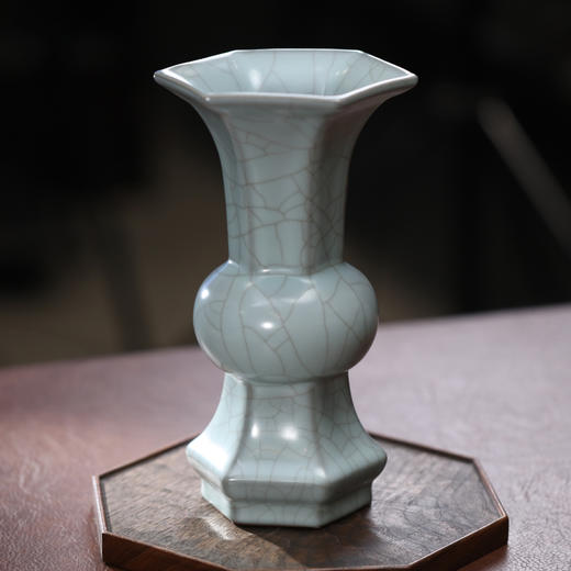 问鼎官窑宋青金标六方花觚（缺货） 商品图1