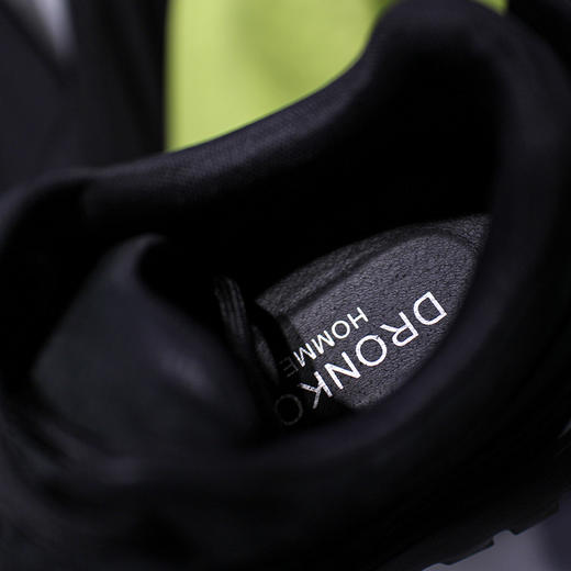 DRONKOO 2025 系带亮皮拼小暗格皮擦色低帮真皮休闲鞋 商品图4