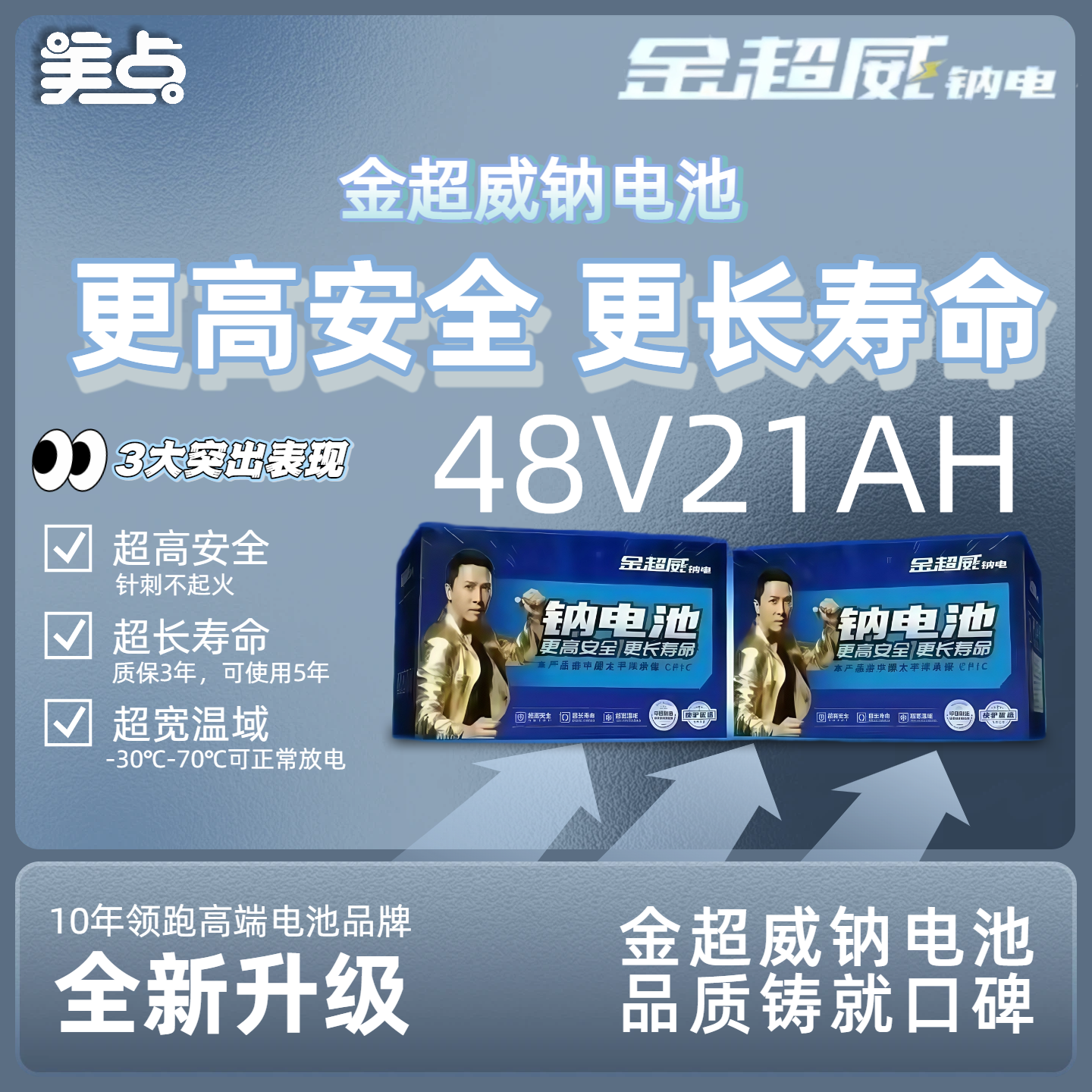 【双十一美点特惠】48V21AH  金超威钠电池  武汉到店