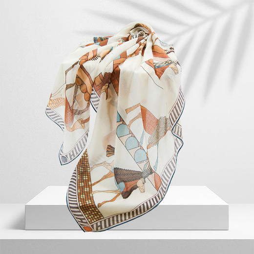 鑫缘  精纺羊绒大方巾 GD0028 商品图7