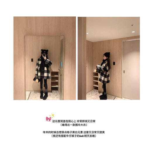 金蘑菇菇 围巾大衣 / 羊驼加厚版本 小个子本命 商品图3