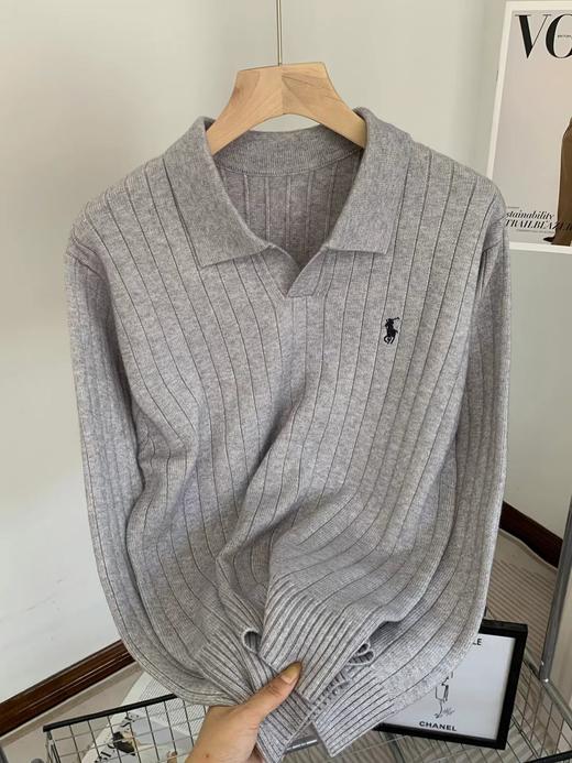 D110627精典老钱风复古Polo领针织衫毛衣女款 商品图11