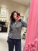 花痴私服好物分享 经典气质休闲条纹海魂衫！休闲包容松弛感十足，时髦显年轻！双面织超密面料，17%山羊绒混纺上身特别软糯，0扎感，之&禾同源代工厂出品！一件舒服、保暖、显瘦又不费心思搭配的搭配神器 商品缩略图9
